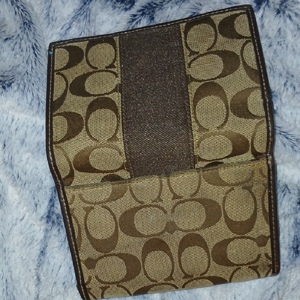Coach Brown Monogram Pocket Wallet - Picture 9 of 10